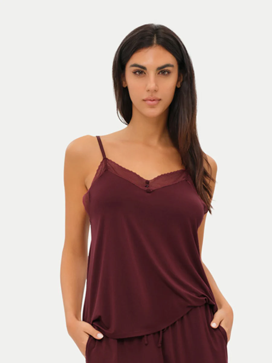 Bamboo Lace Cami Top - Image 44