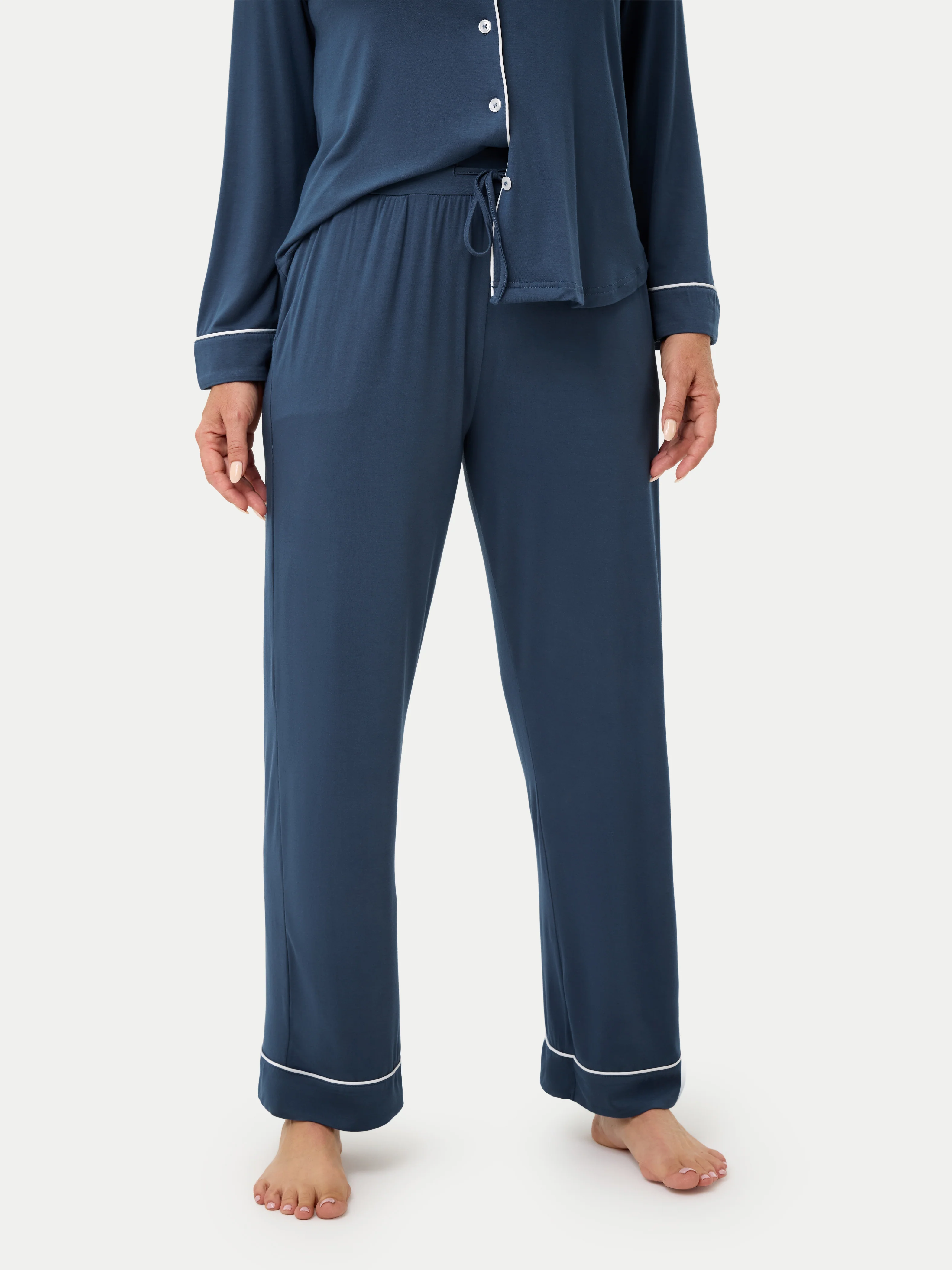 Long Sleeve Bamboo Pajama Set - Image 58