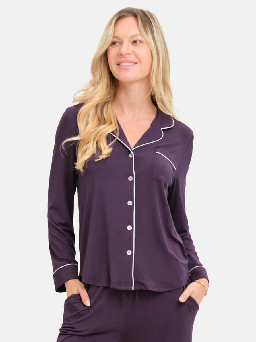 Long Sleeve Bamboo Pajama Shirt - Image 105