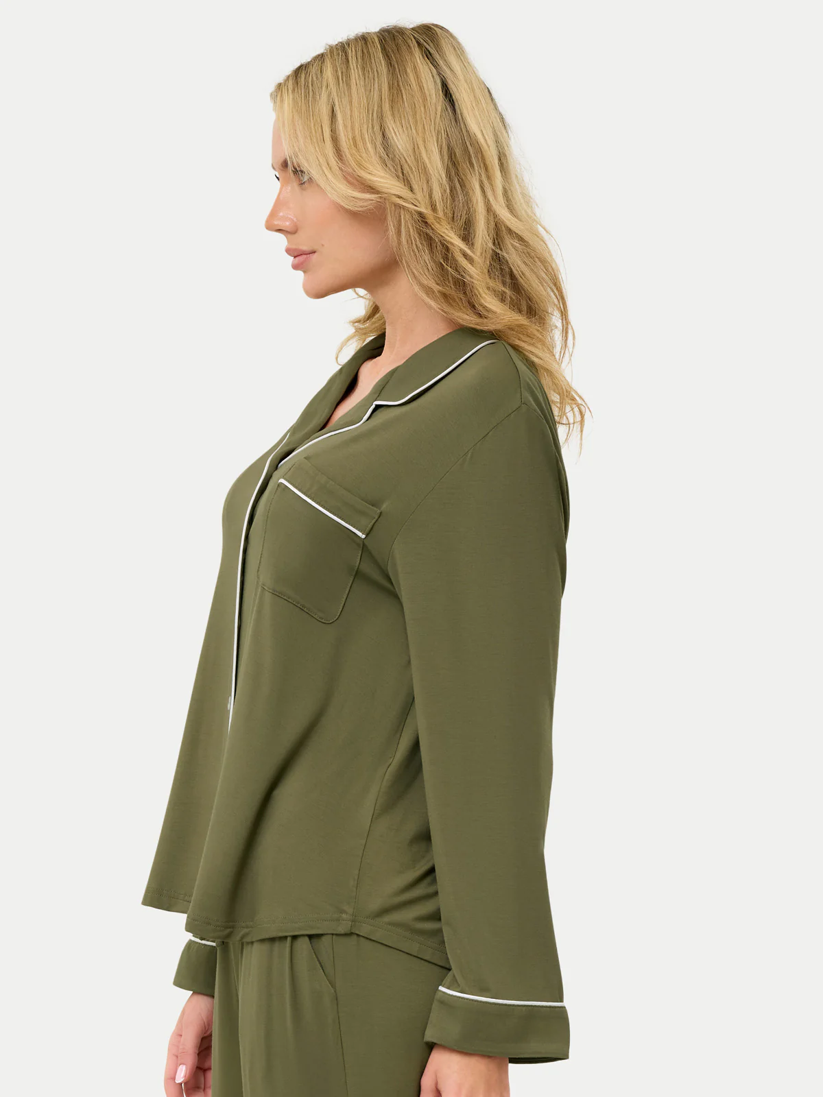Long Sleeve Bamboo Pajama Shirt - Image 65