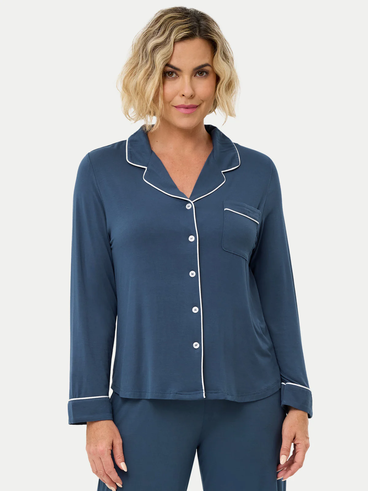 Long Sleeve Bamboo Pajama Shirt - Image 84