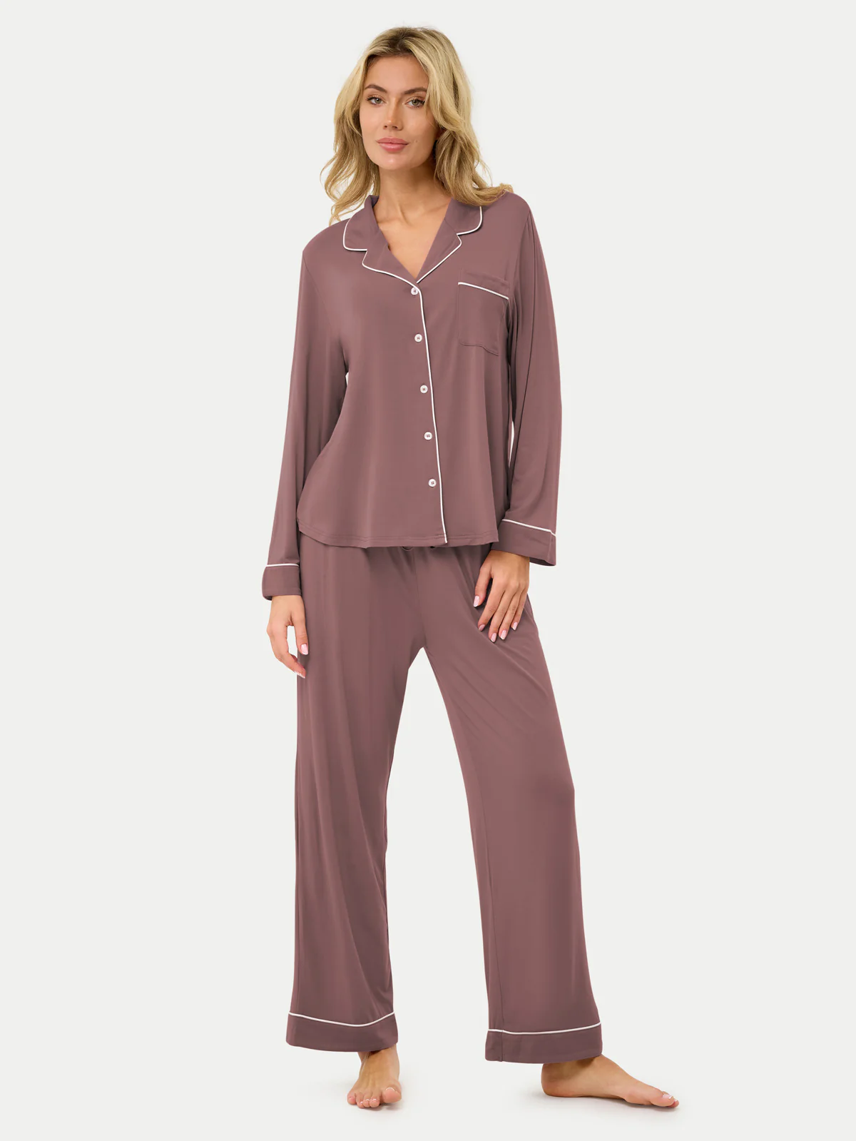 Long Sleeve Bamboo Pajama Shirt - Image 96