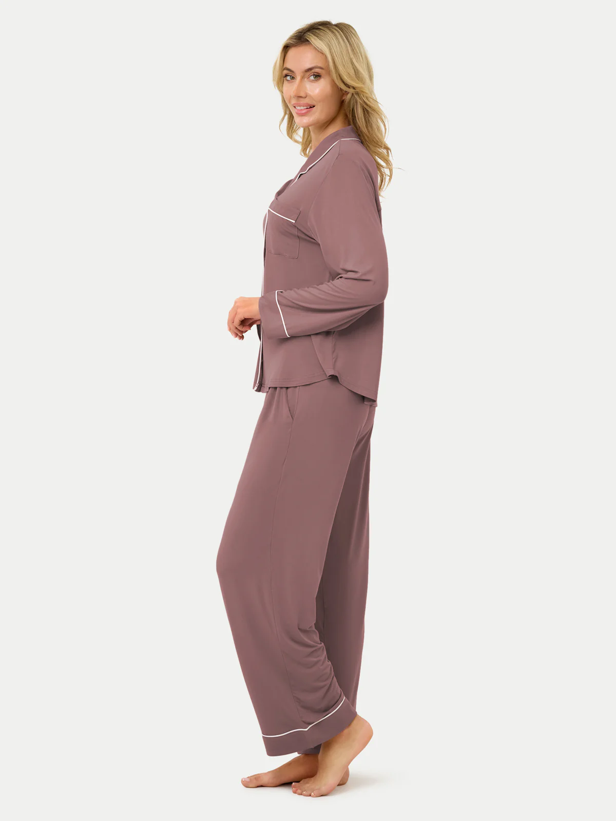 Long Sleeve Bamboo Pajama Shirt - Image 97