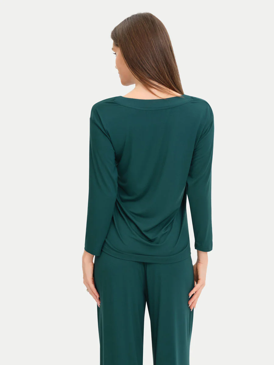 Long Sleeve Bamboo Slouchy PJs Set - Image 104