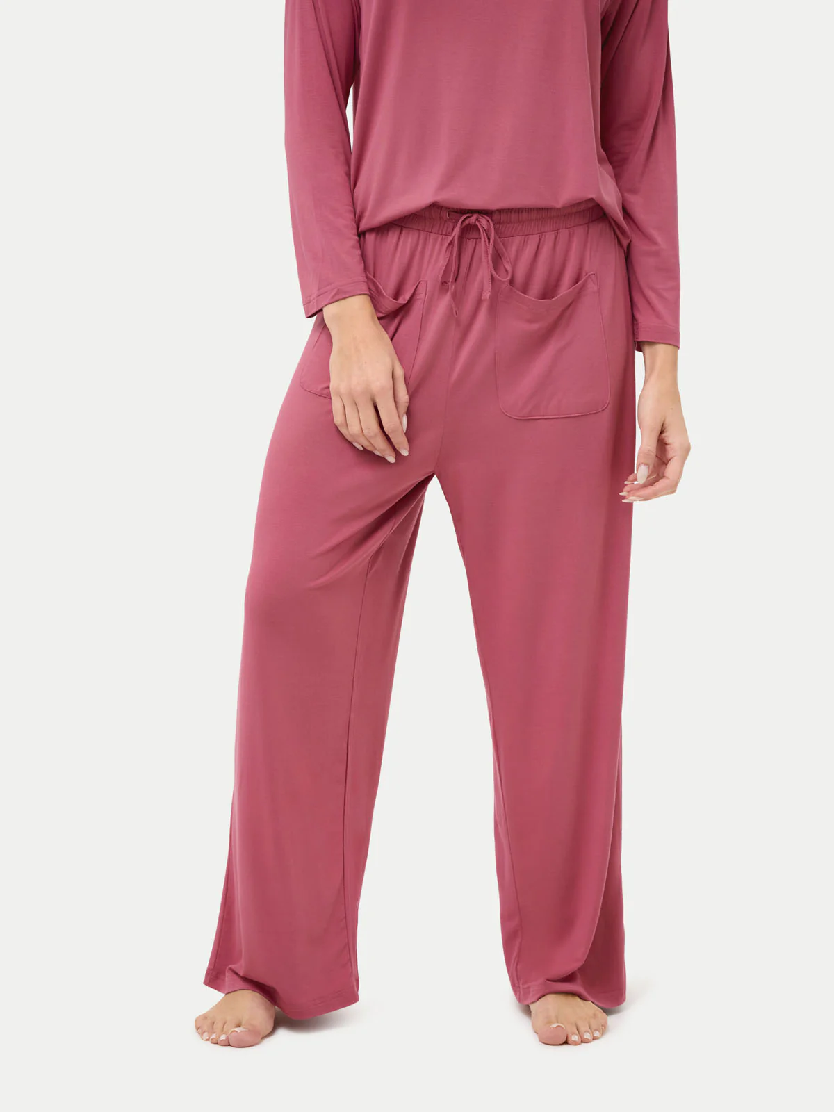 Long Sleeve Bamboo Slouchy PJs Set - Image 29