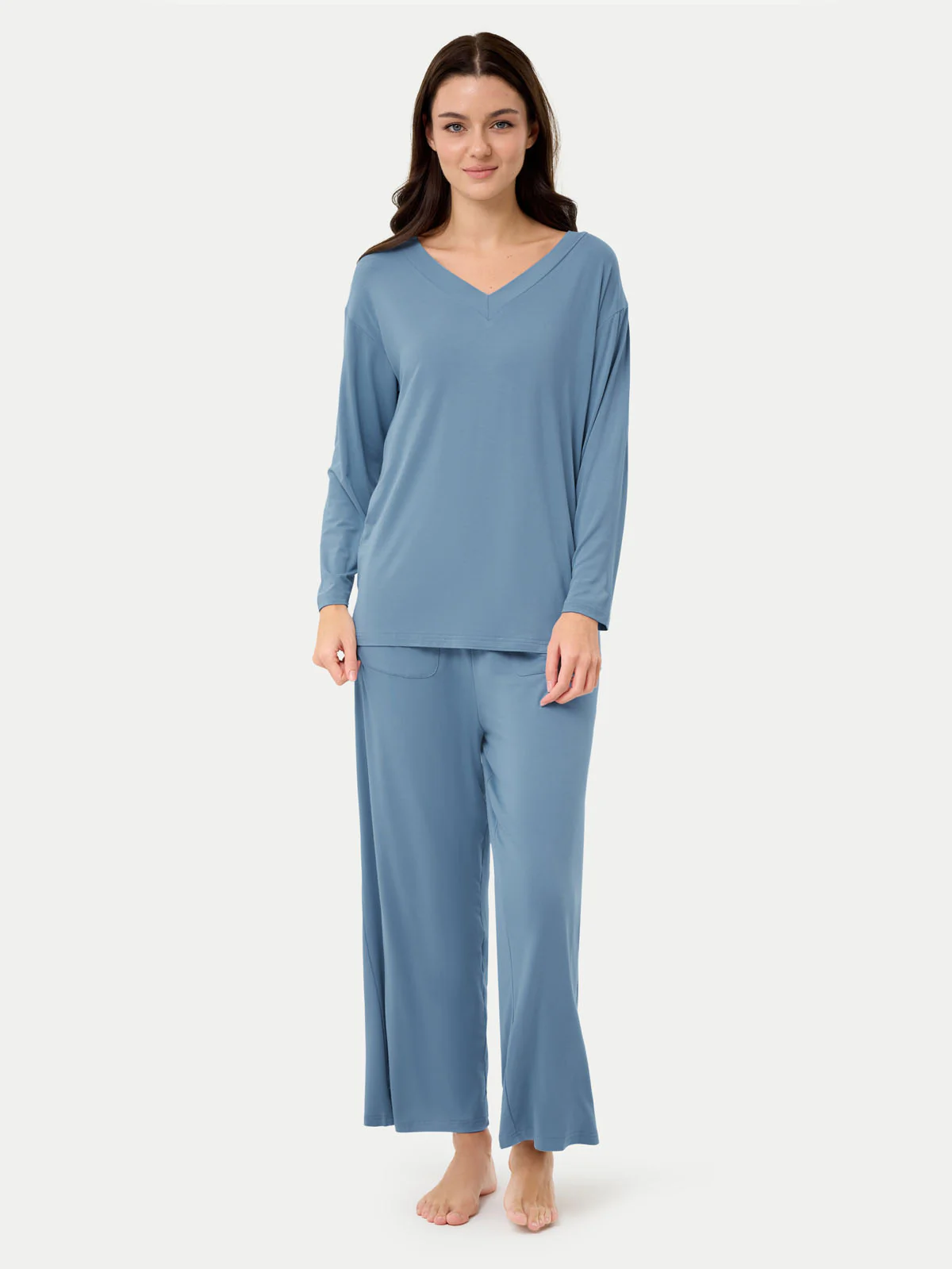 Long Sleeve Bamboo Slouchy PJs Set - Image 30