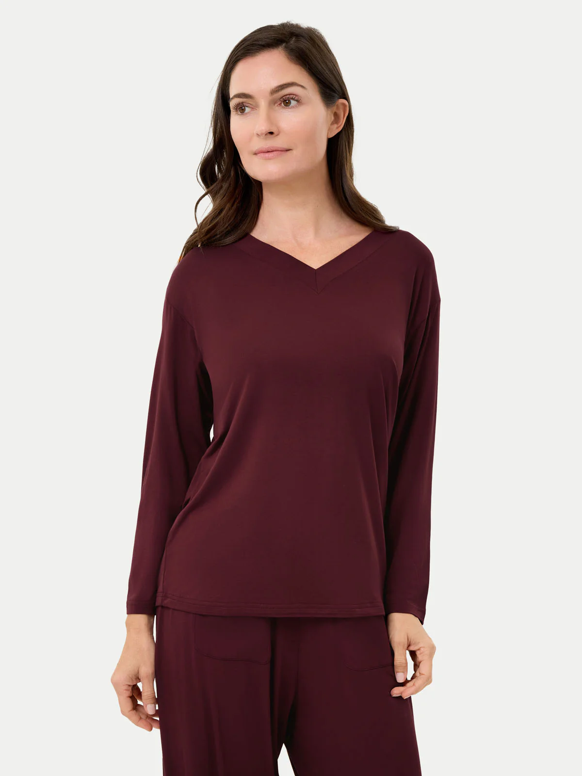 Long Sleeve Bamboo Slouchy PJs Set - Image 56