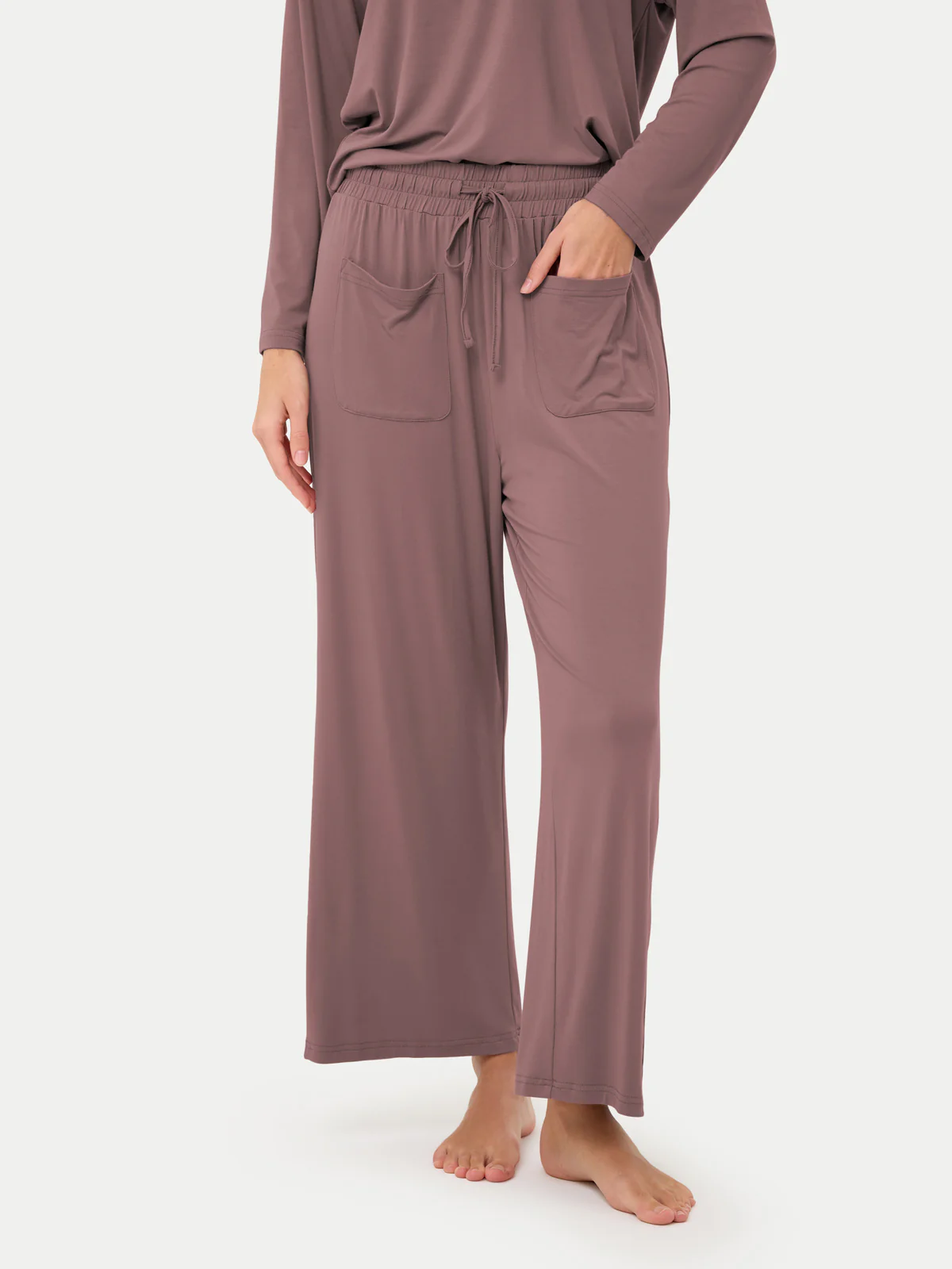 Long Sleeve Bamboo Slouchy PJs Set - Image 77
