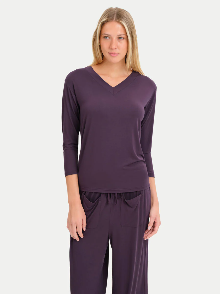 Long Sleeve Bamboo Slouchy PJs Set - Image 96