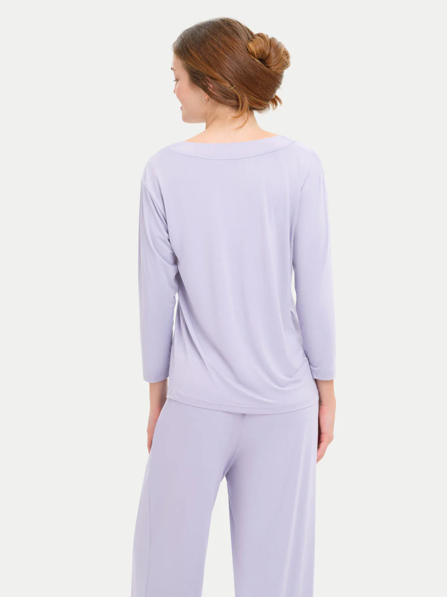 Long Sleeve Bamboo Slouchy PJs Top - Image 104