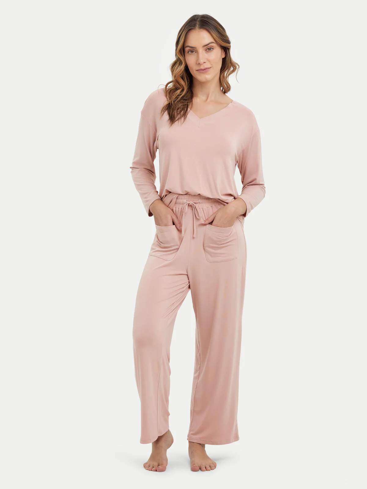 Long Sleeve Bamboo Slouchy PJs Top - Image 19