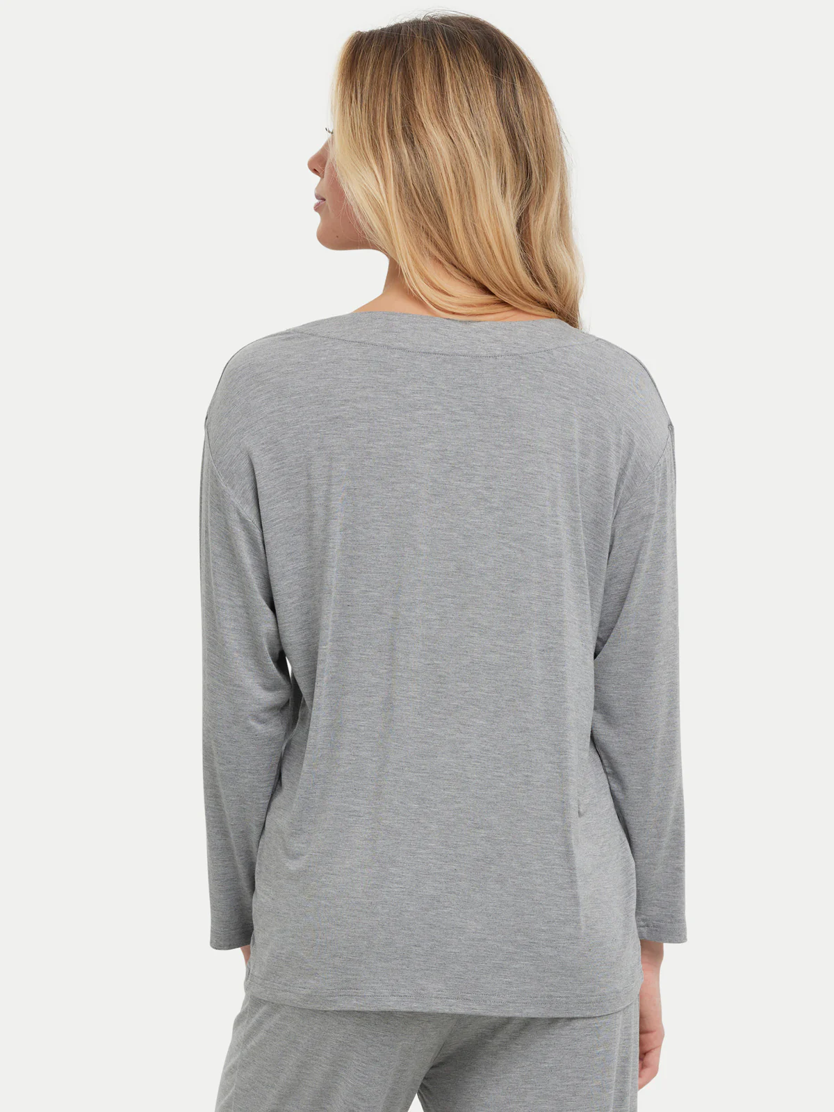 Long Sleeve Bamboo Slouchy PJs Top - Image 3