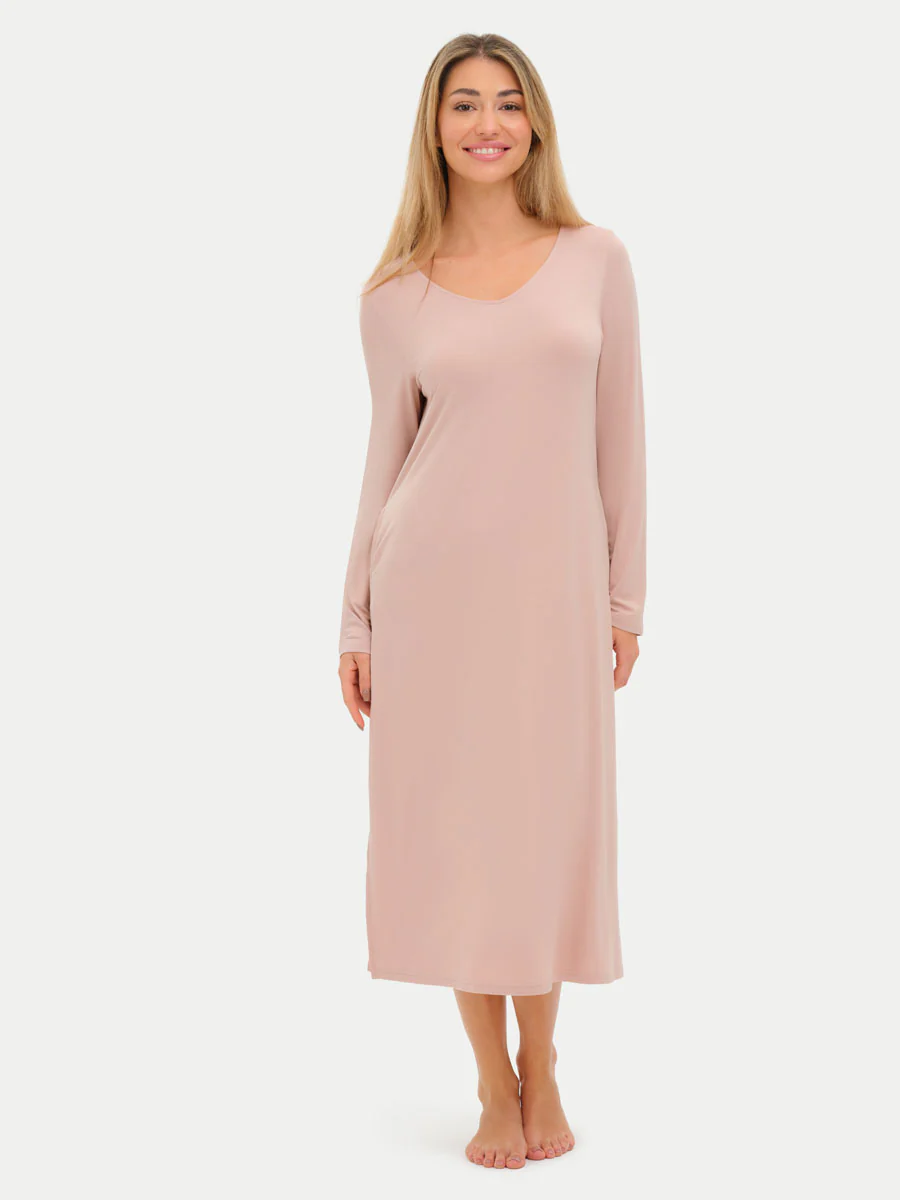 Long Sleeve Long Bamboo Sleepshirt - Image 39