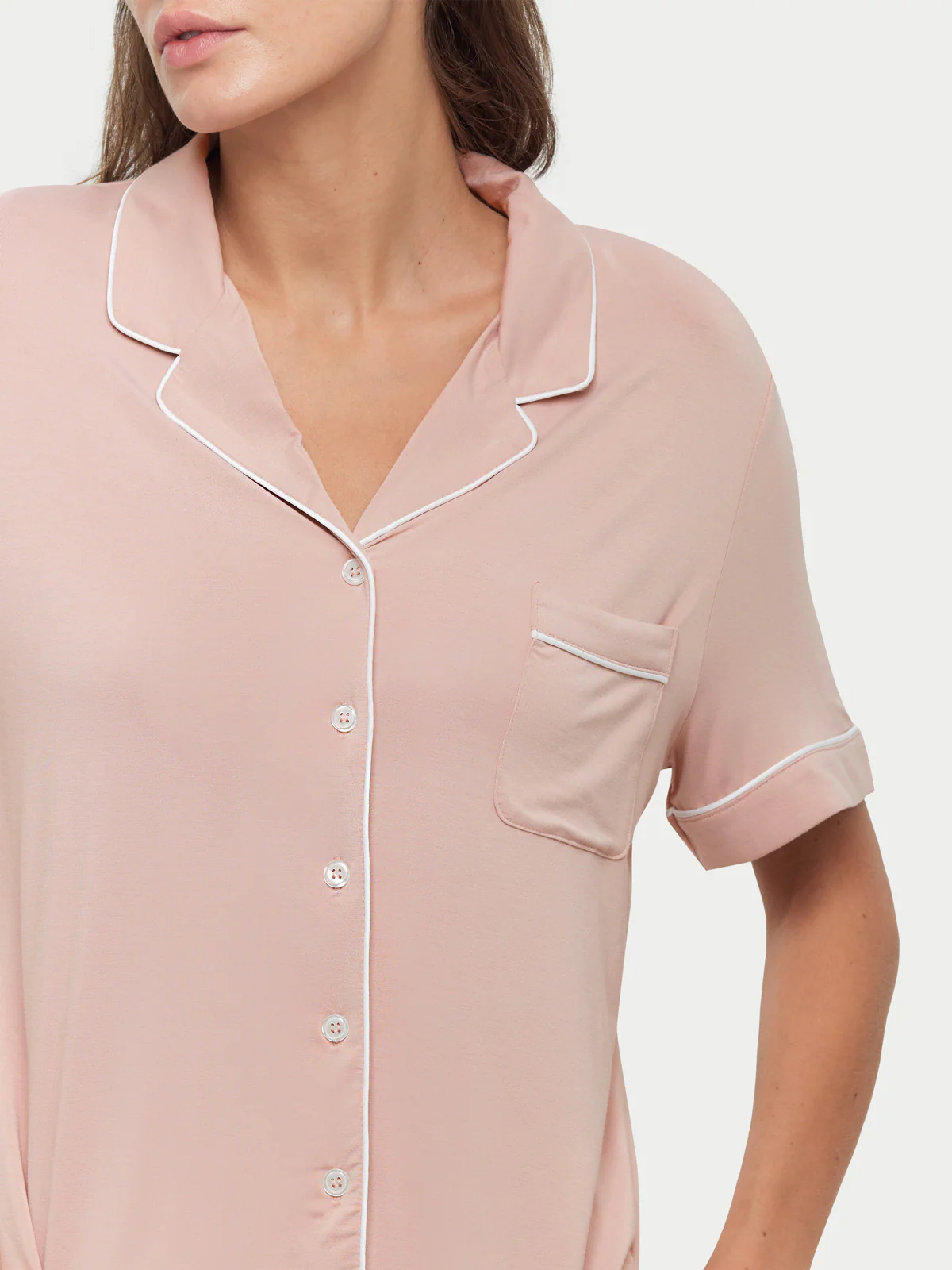 Short Sleeve Bamboo Pajama Set - Image 83