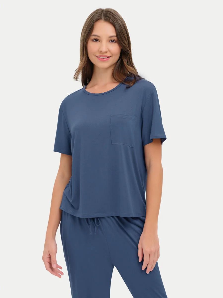 Short Sleeve Bamboo Relaxed Tee - Image 27