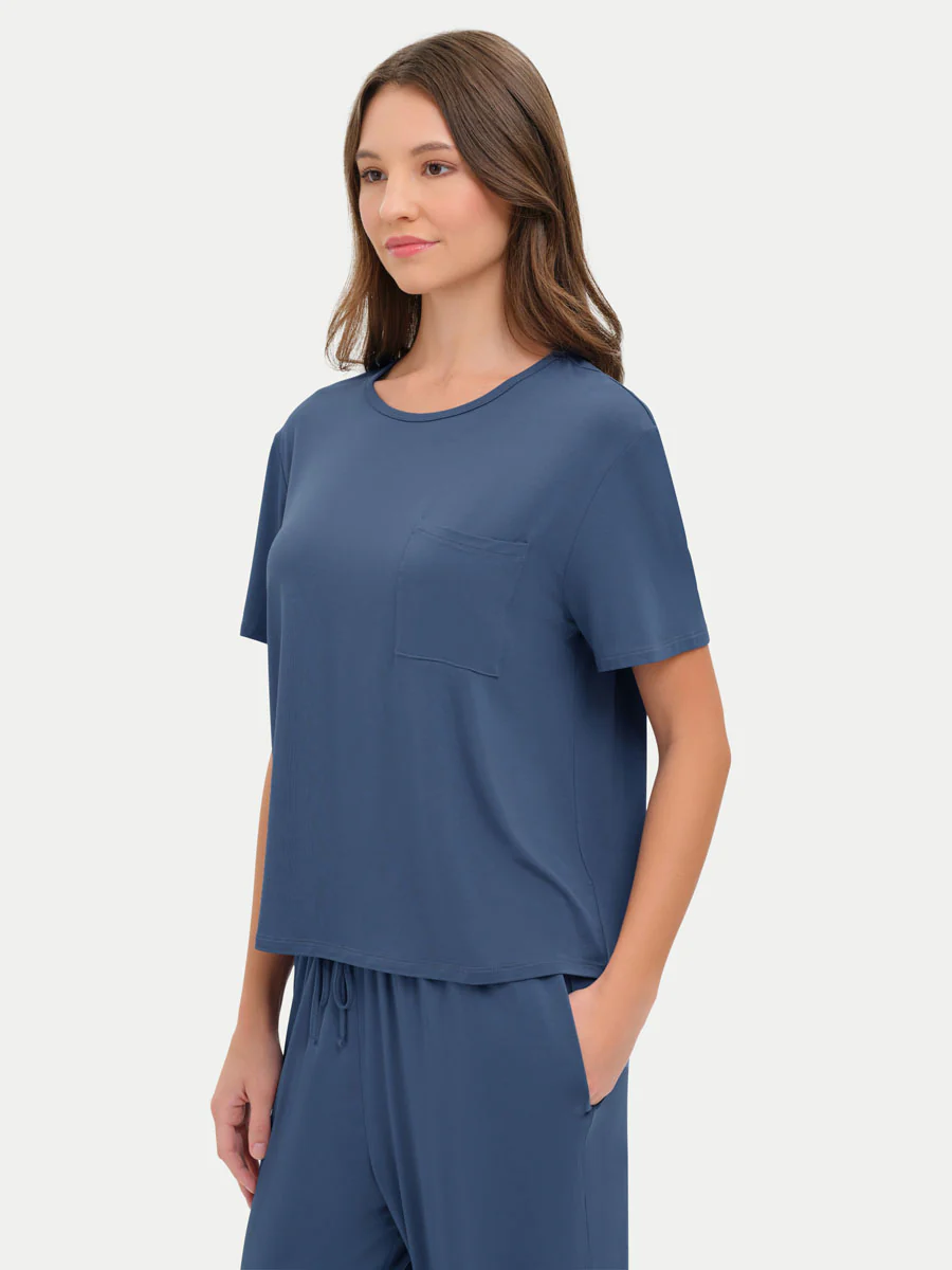Short Sleeve Bamboo Relaxed Tee - Image 28
