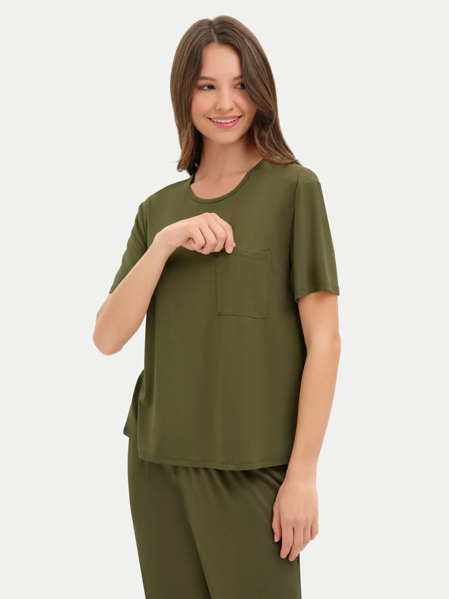 Short Sleeve Bamboo Relaxed Tee - Image 37