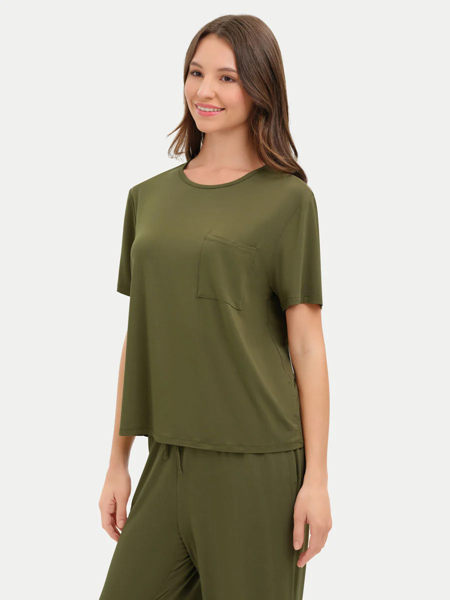 Short Sleeve Bamboo Relaxed Tee - Image 38