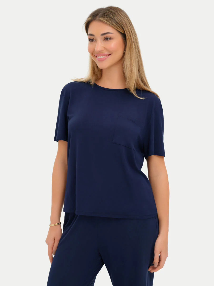 Short Sleeve Bamboo Relaxed Tee - Image 4