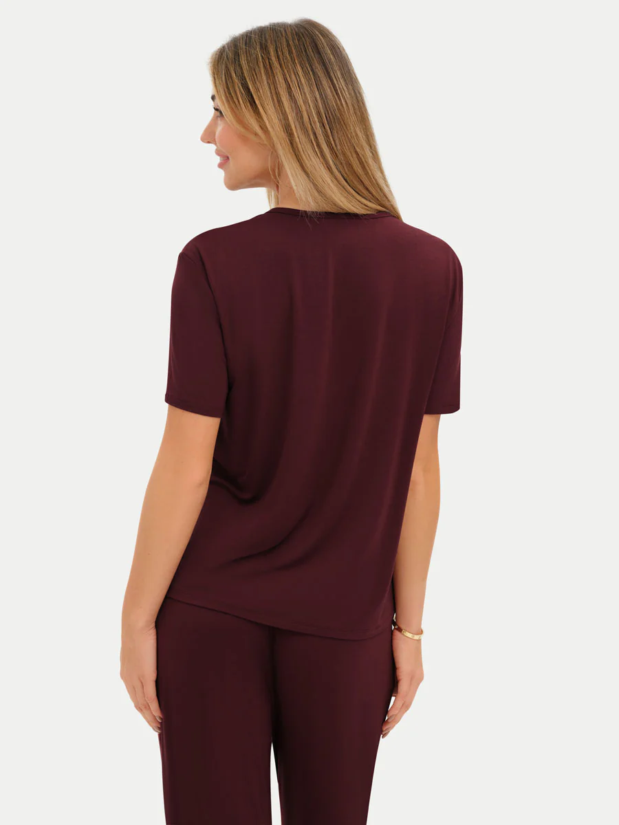Short Sleeve Bamboo Relaxed Tee - Image 47