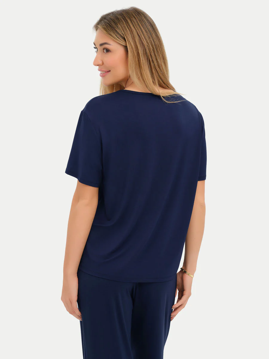 Short Sleeve Bamboo Relaxed Tee - Image 5