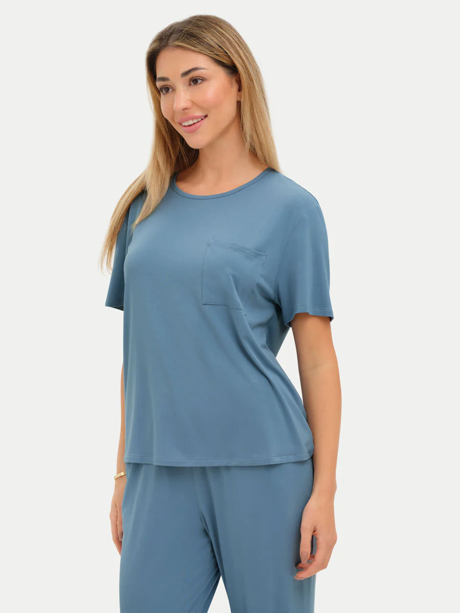 Short Sleeve Bamboo Relaxed Tee - Image 56