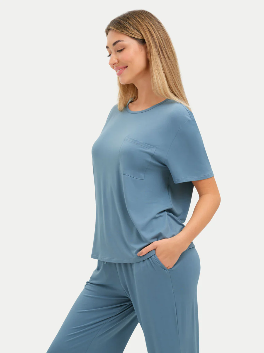 Short Sleeve Bamboo Relaxed Tee - Image 61