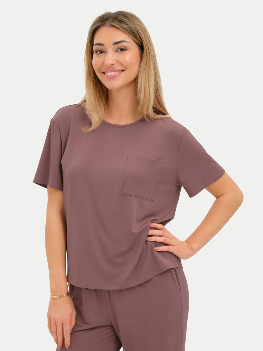 Short Sleeve Bamboo Relaxed Tee - Image 67