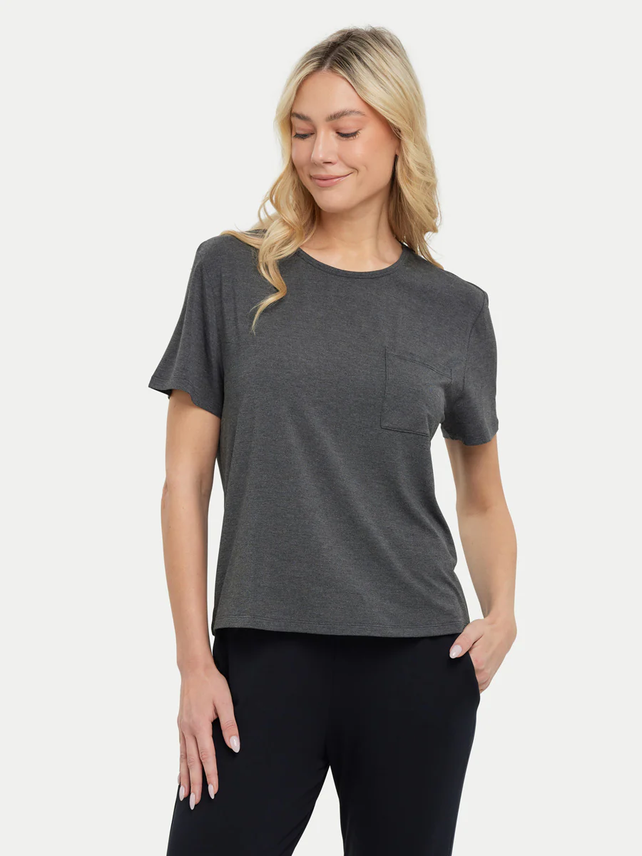 Short Sleeve Bamboo Relaxed Tee - Image 75