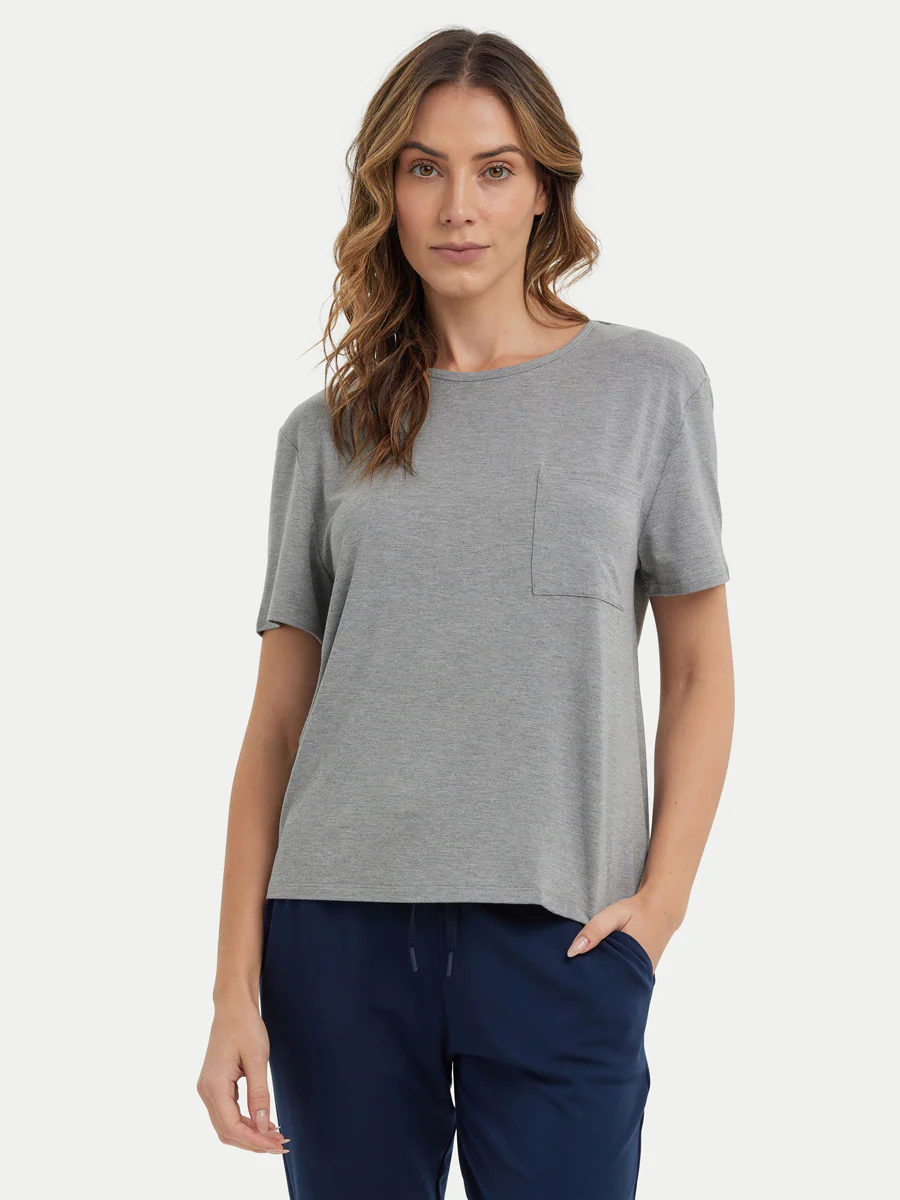Short Sleeve Bamboo Relaxed Tee - Image 80