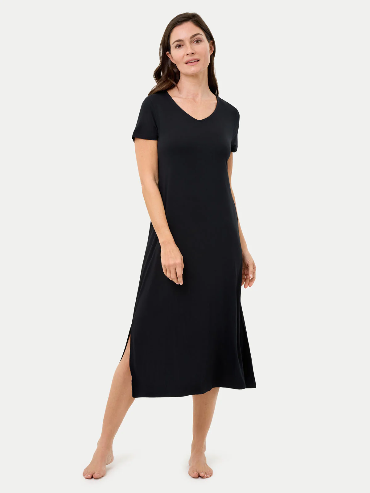 Short Sleeve Long Bamboo Sleepshirt - Image 13