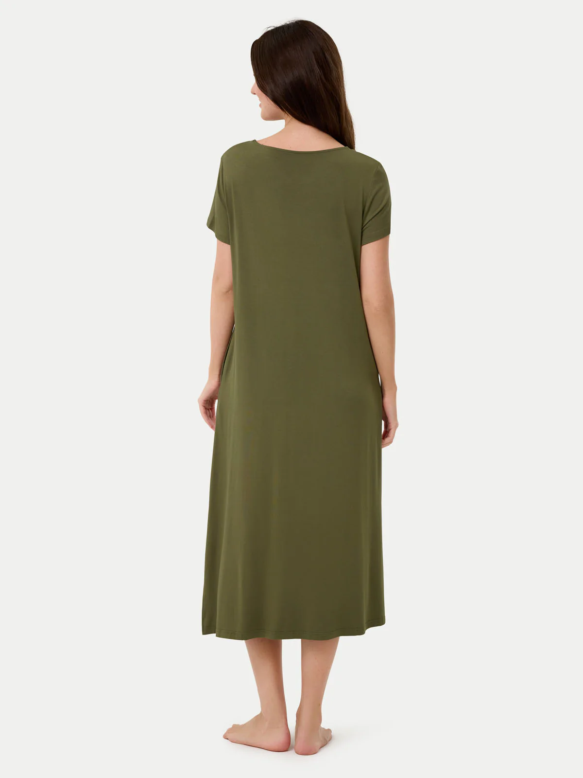 Short Sleeve Long Bamboo Sleepshirt - Image 35
