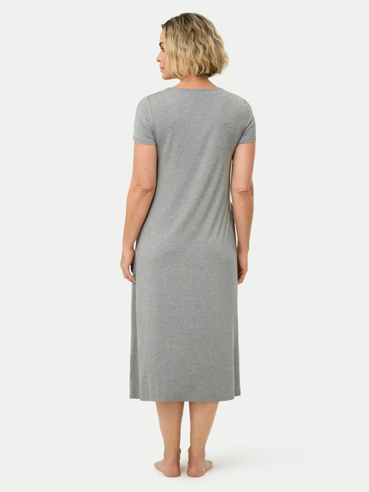 Short Sleeve Long Bamboo Sleepshirt - Image 47