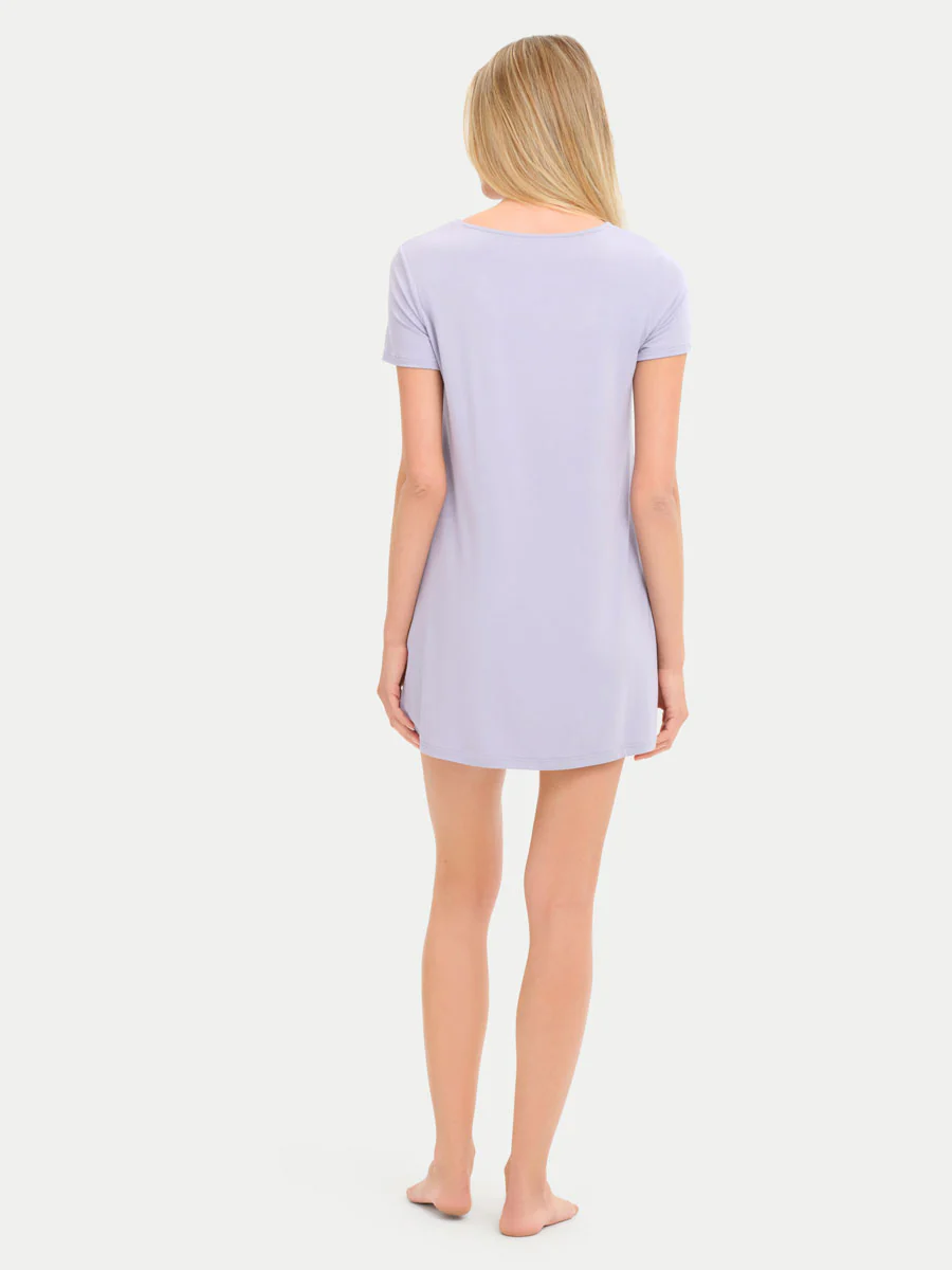 Short Sleeve Short Bamboo Sleepshirt - Image 107