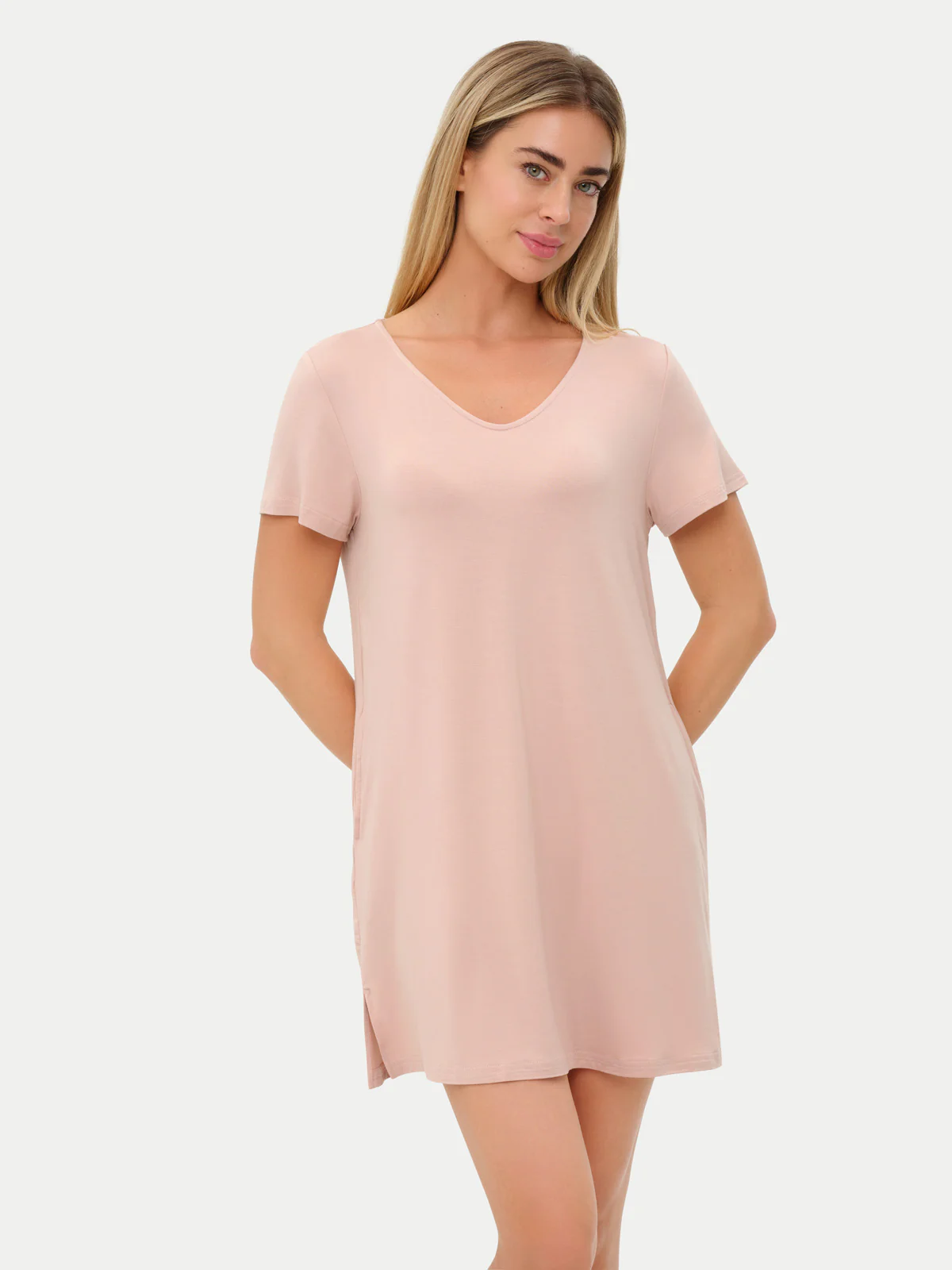 Short Sleeve Short Bamboo Sleepshirt - Image 19