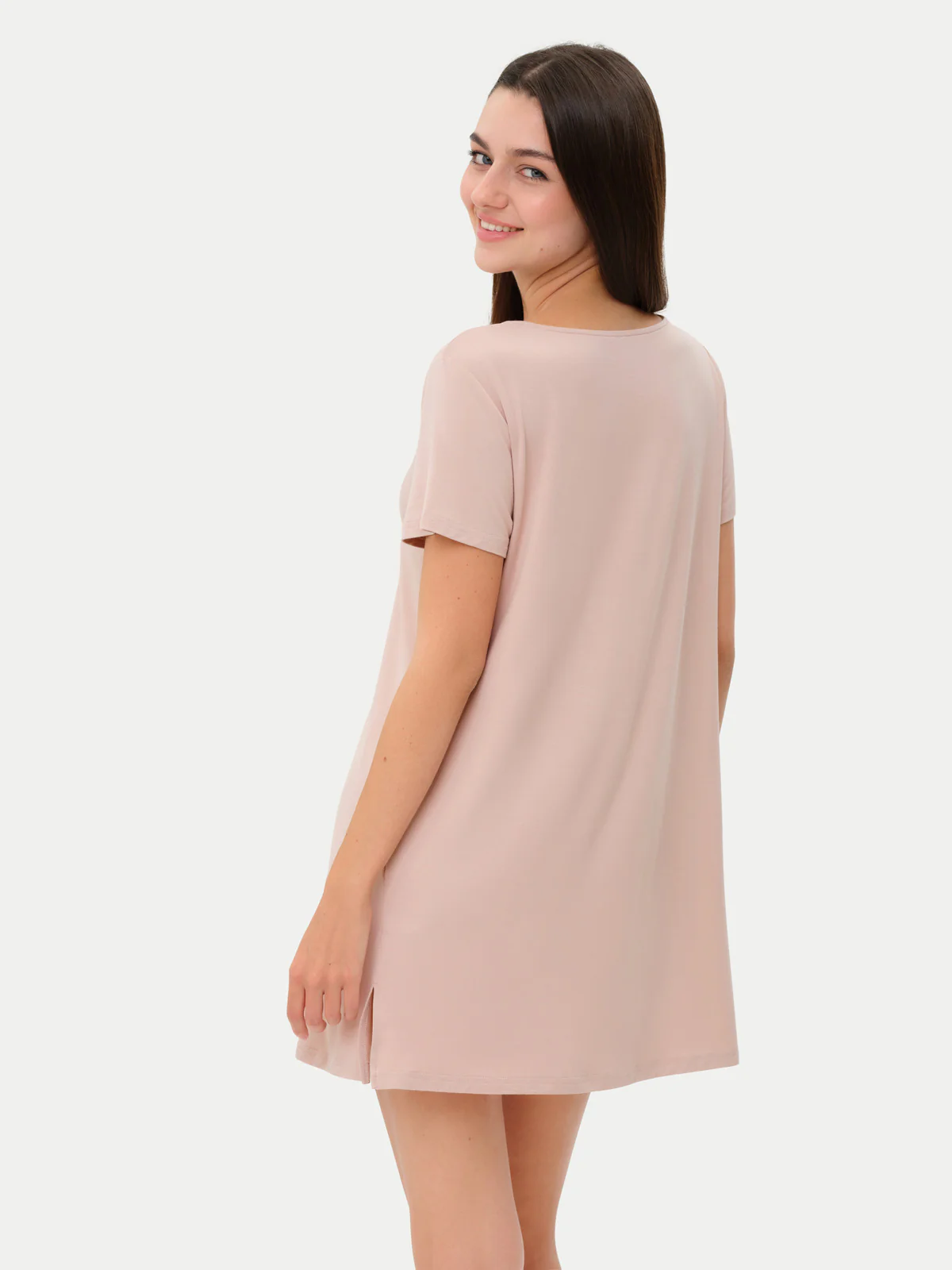 Short Sleeve Short Bamboo Sleepshirt - Image 22