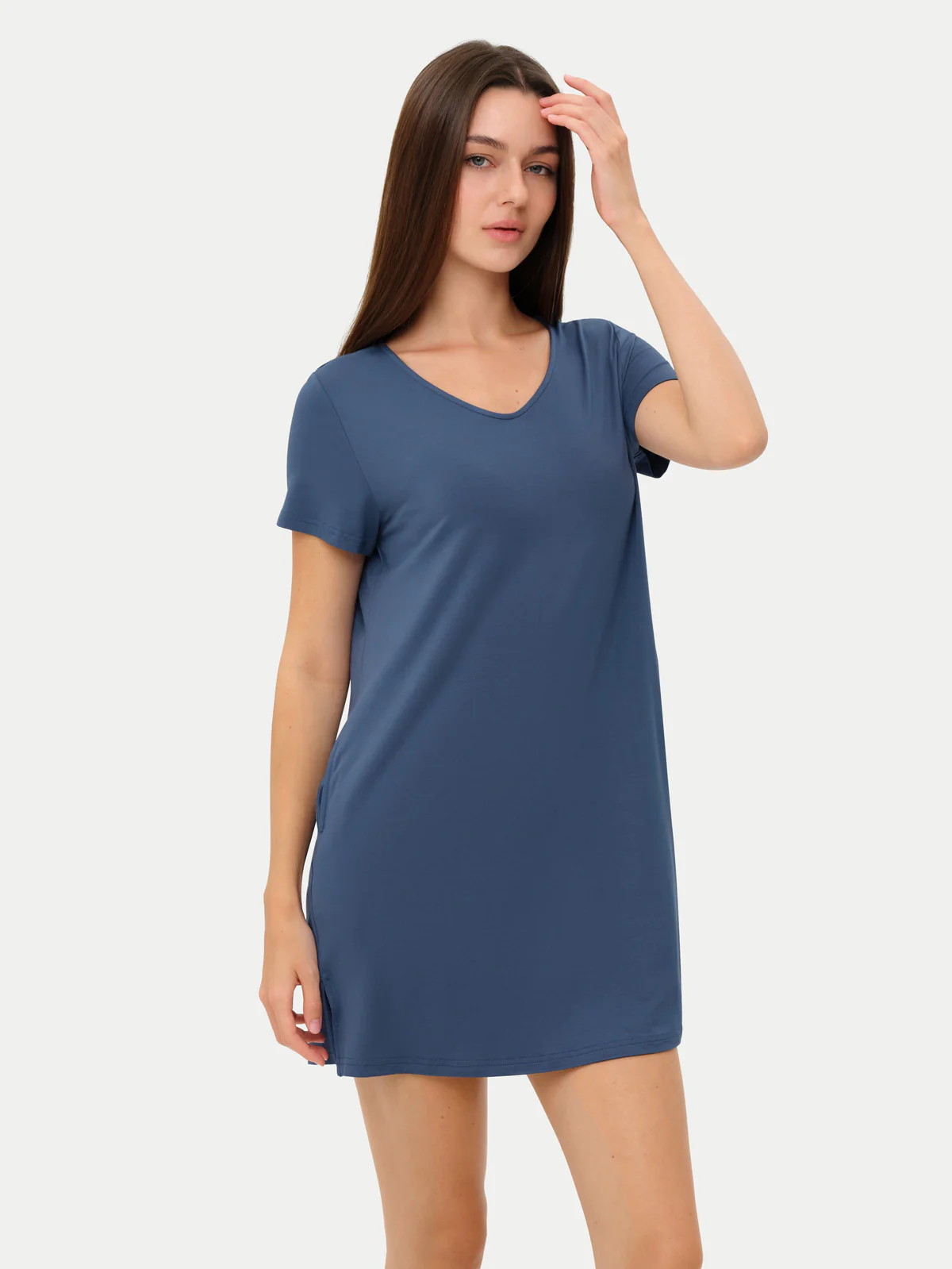 Short Sleeve Short Bamboo Sleepshirt - Image 97