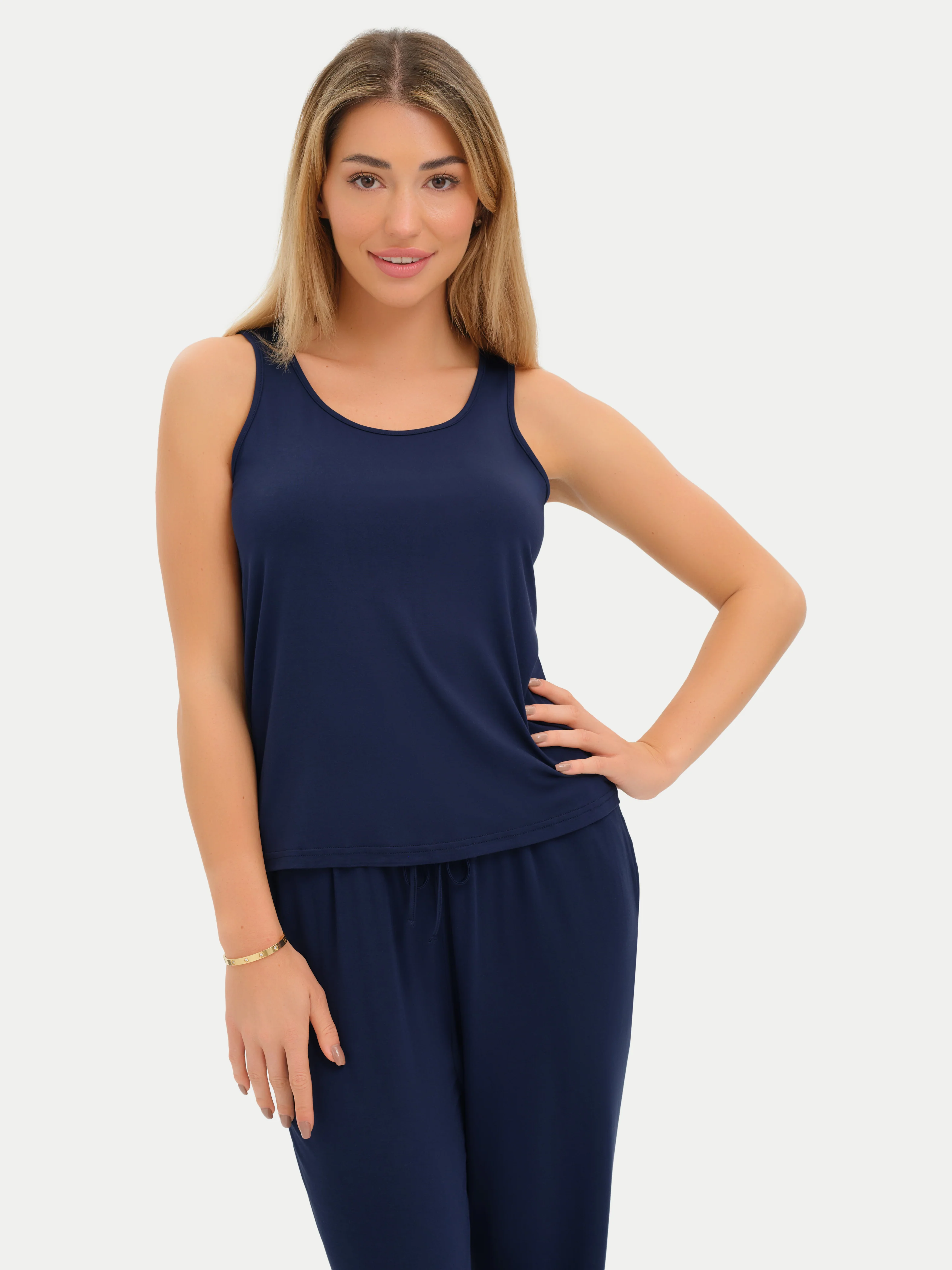 Sleeveless Bamboo Tank Top - Image 63