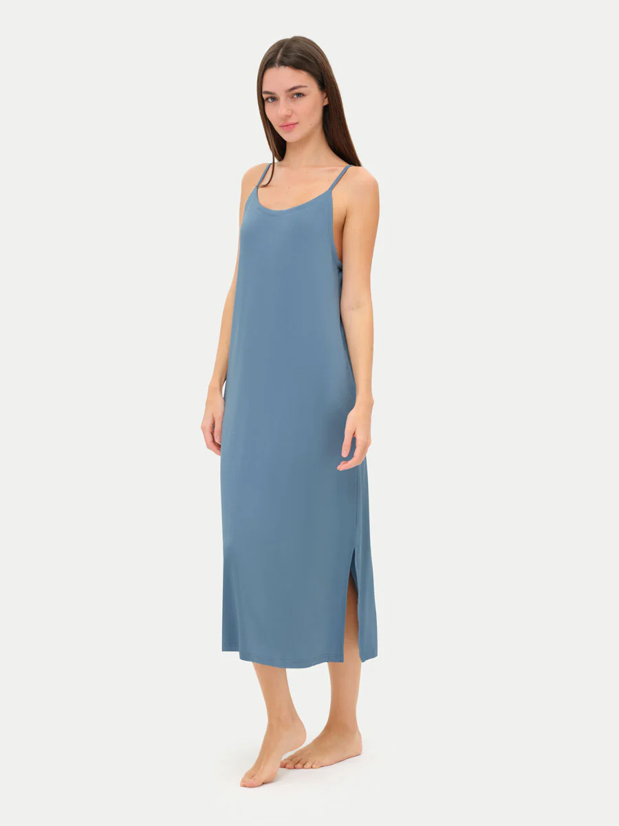 Sleeveless Long Bamboo Sleepshirt - Image 41