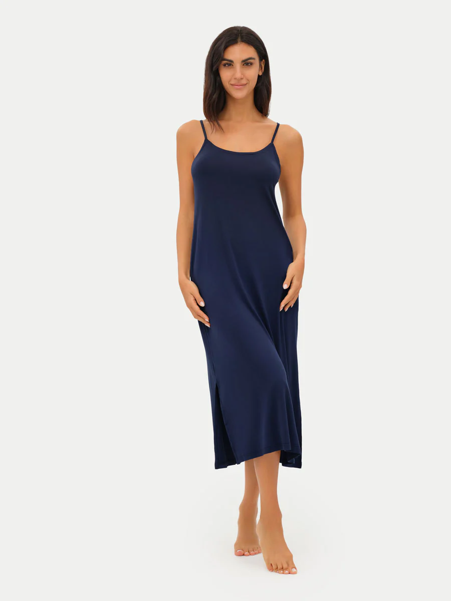 Sleeveless Long Bamboo Sleepshirt - Image 55