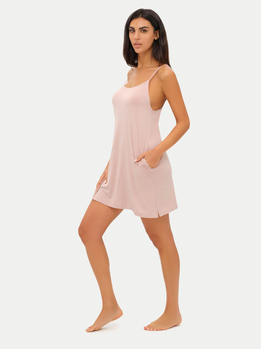 Sleeveless Short Bamboo Sleepshirt - Image 15