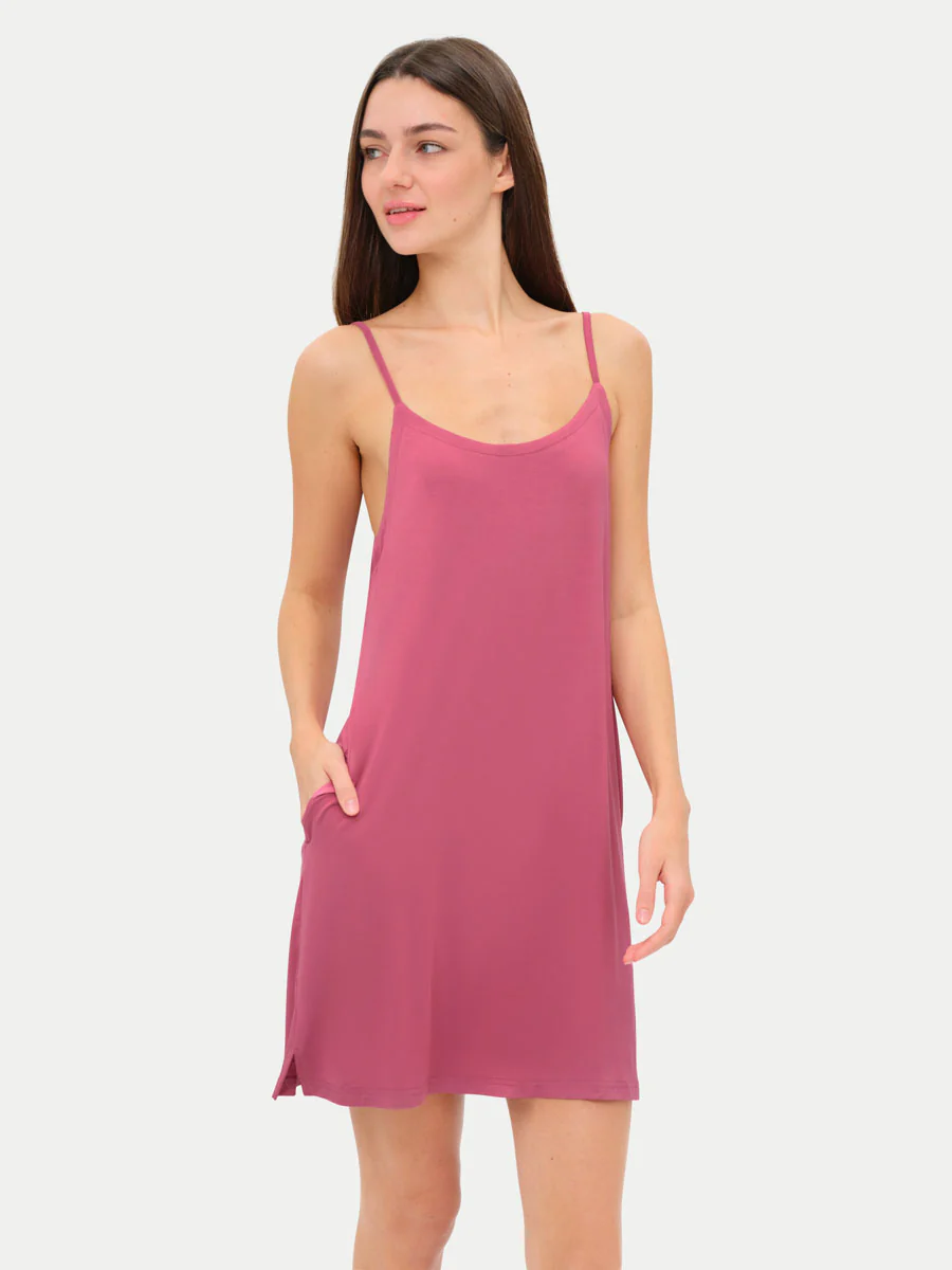 Sleeveless Short Bamboo Sleepshirt - Image 28