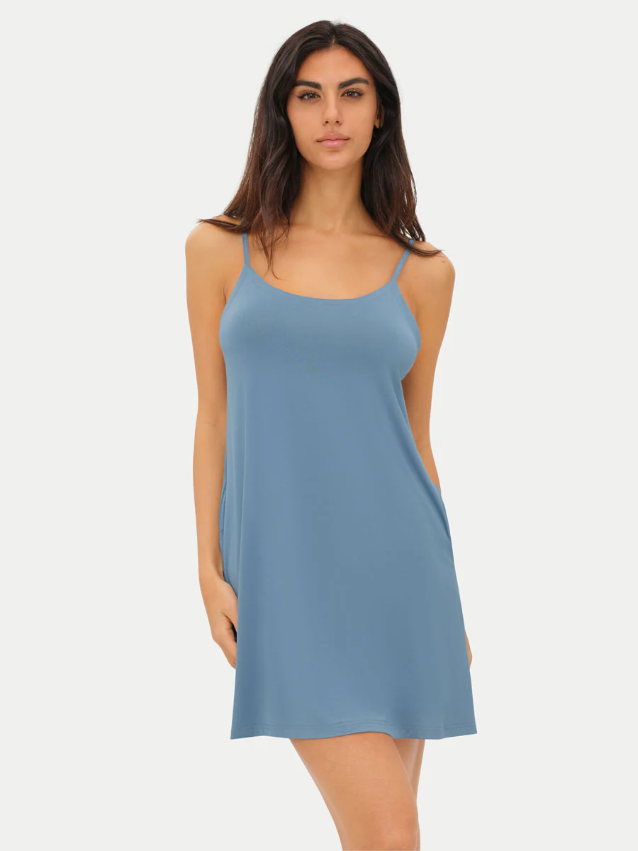 Sleeveless Short Bamboo Sleepshirt - Image 33
